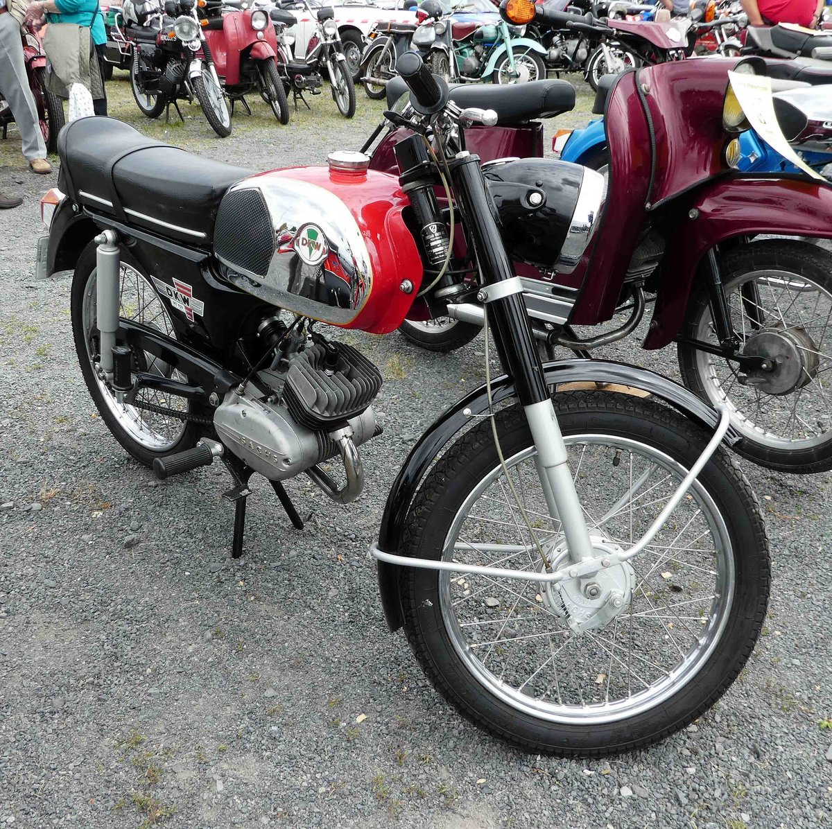 =DKW, gesehen bei den Motorrad-Oldtimer-Freunden Kiebitzgrund im Juni 2018