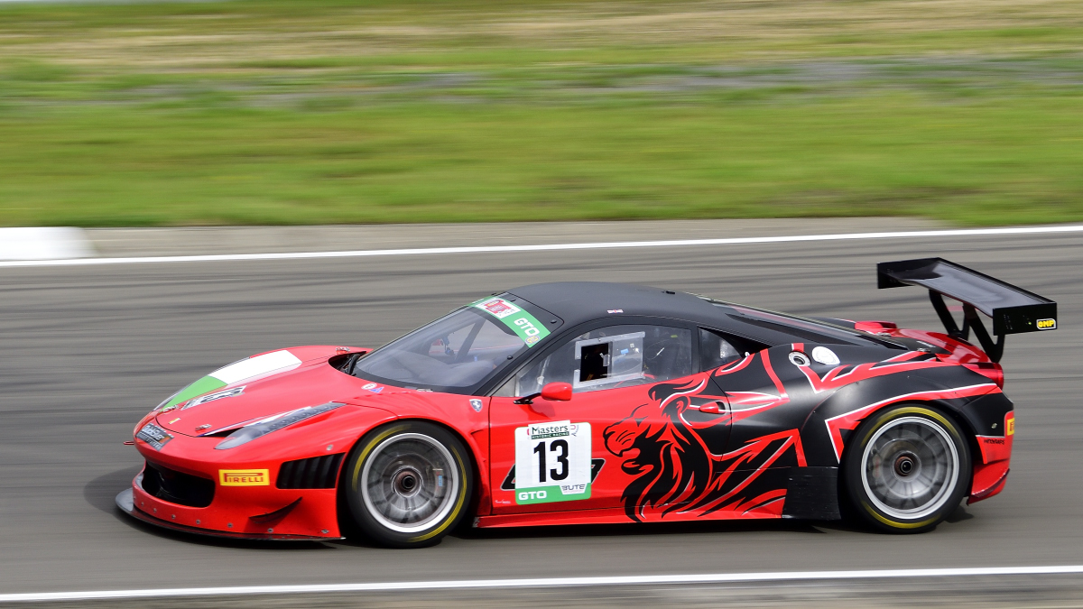 Dr. Lienau, Alexander (Münsing)im Ferrari 458 GT 3 (2012), Rennen 12: FCD RacingSeries, am Samstag 10.8.19 beim 47. AvD - Oldtimer Grand Prix 2019 / Nürburgring.
