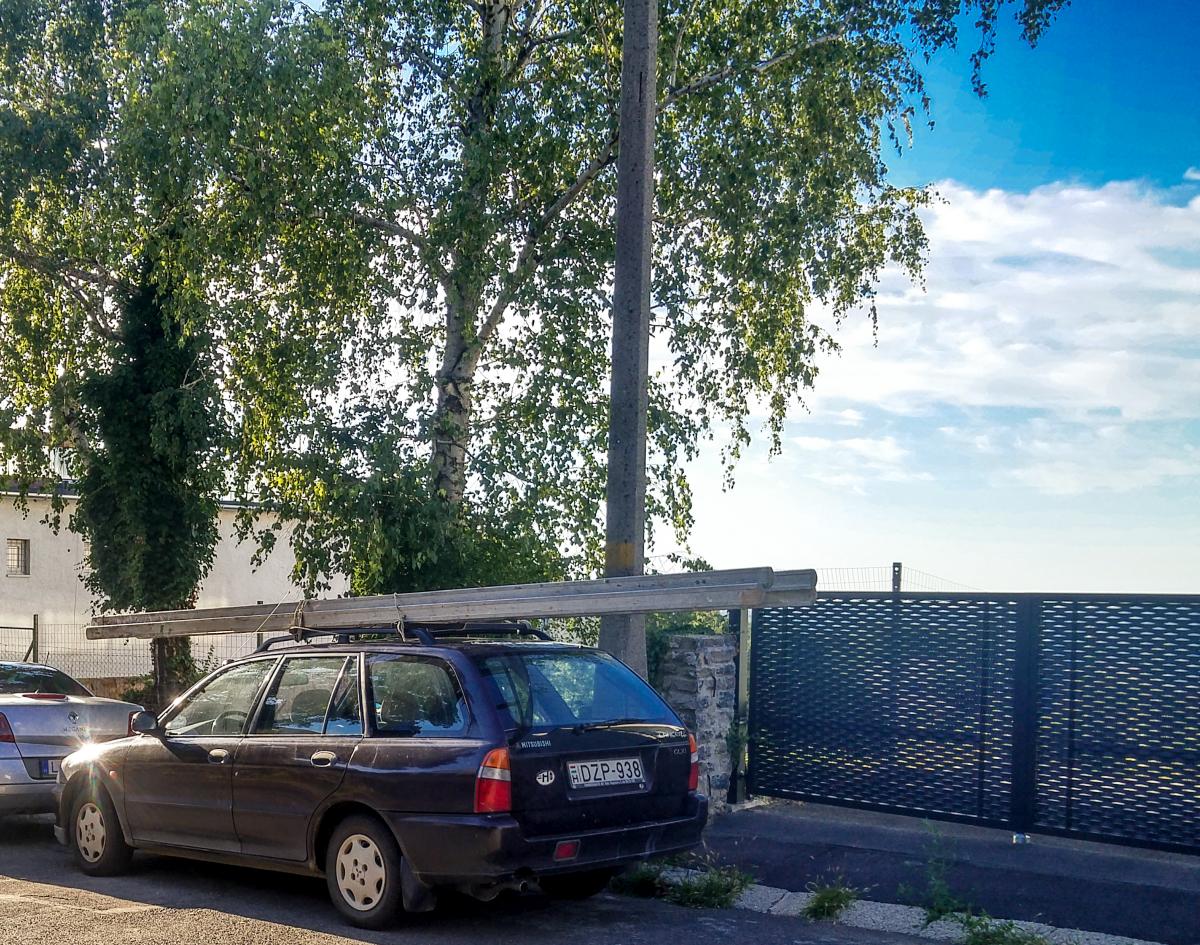 Ein etwas älter Mitsubishi Lancer Wagon. Foto: Pécs (Hu), August, 2019