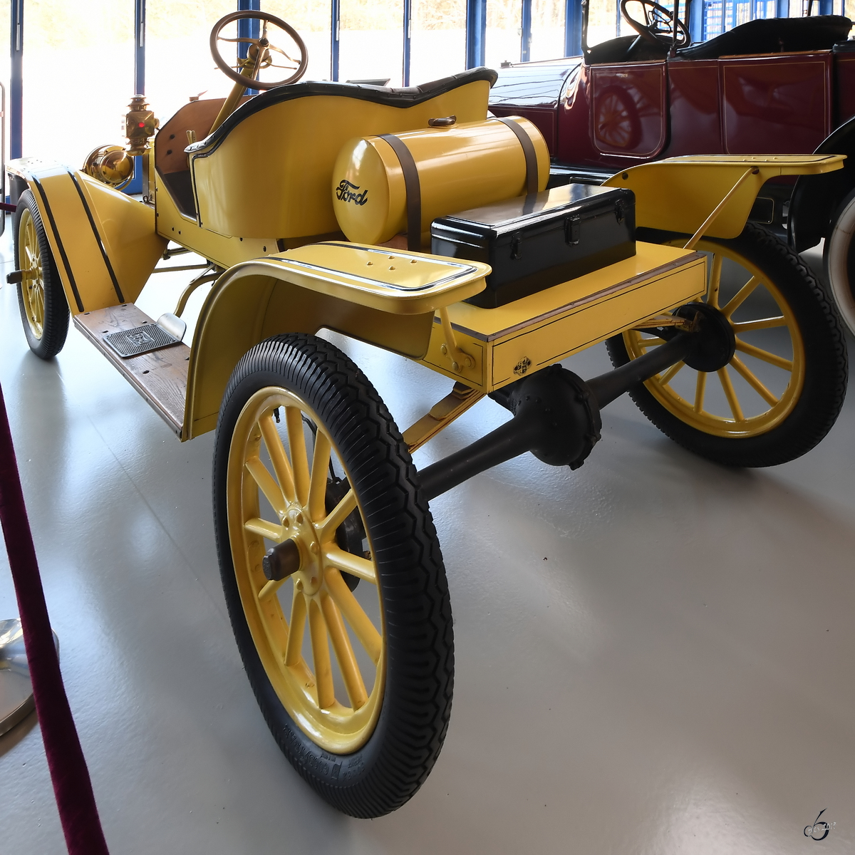Ein Ford T Speedster aus dem Jahre 1911 Anfang April 2019 im Oldtimermuseum Prora.