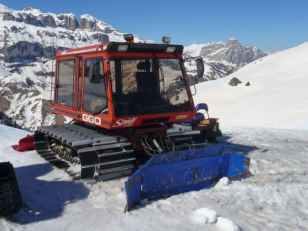 Ein GGO Spidi Turbo im Skigebiet von Arabba 19.3.14