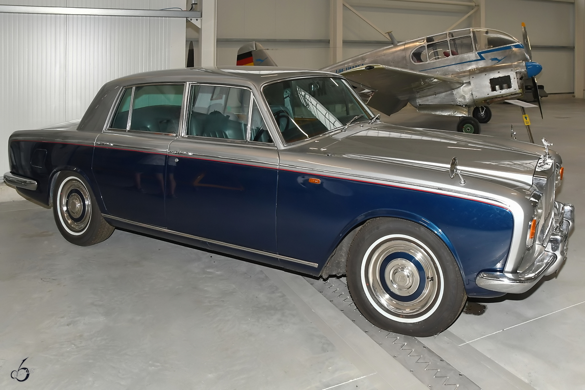 Ein Rolls-Royce Silver Shadow Anfang August 2018 im Luftfahrtmuseum Wernigerode.