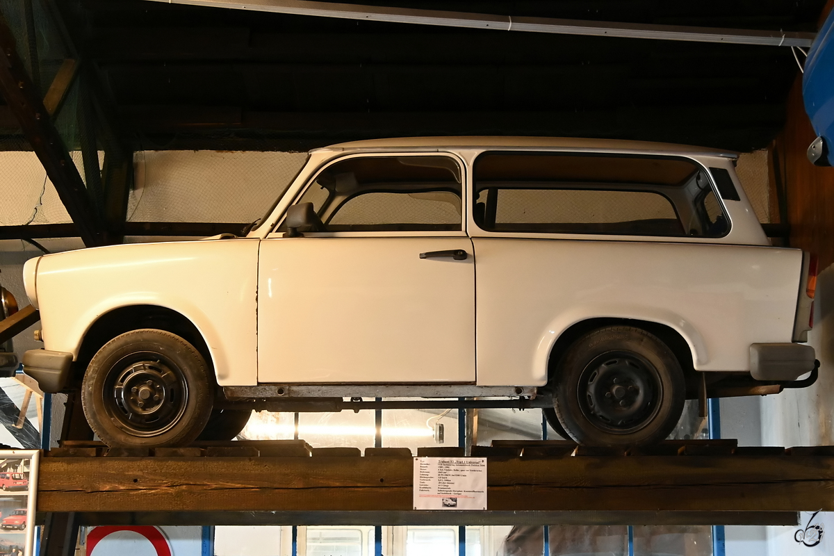 Ein Trabant T2 (Typ 1.1 Universal) war im August 2021 im DDR-Museum Dargen zu sehen.