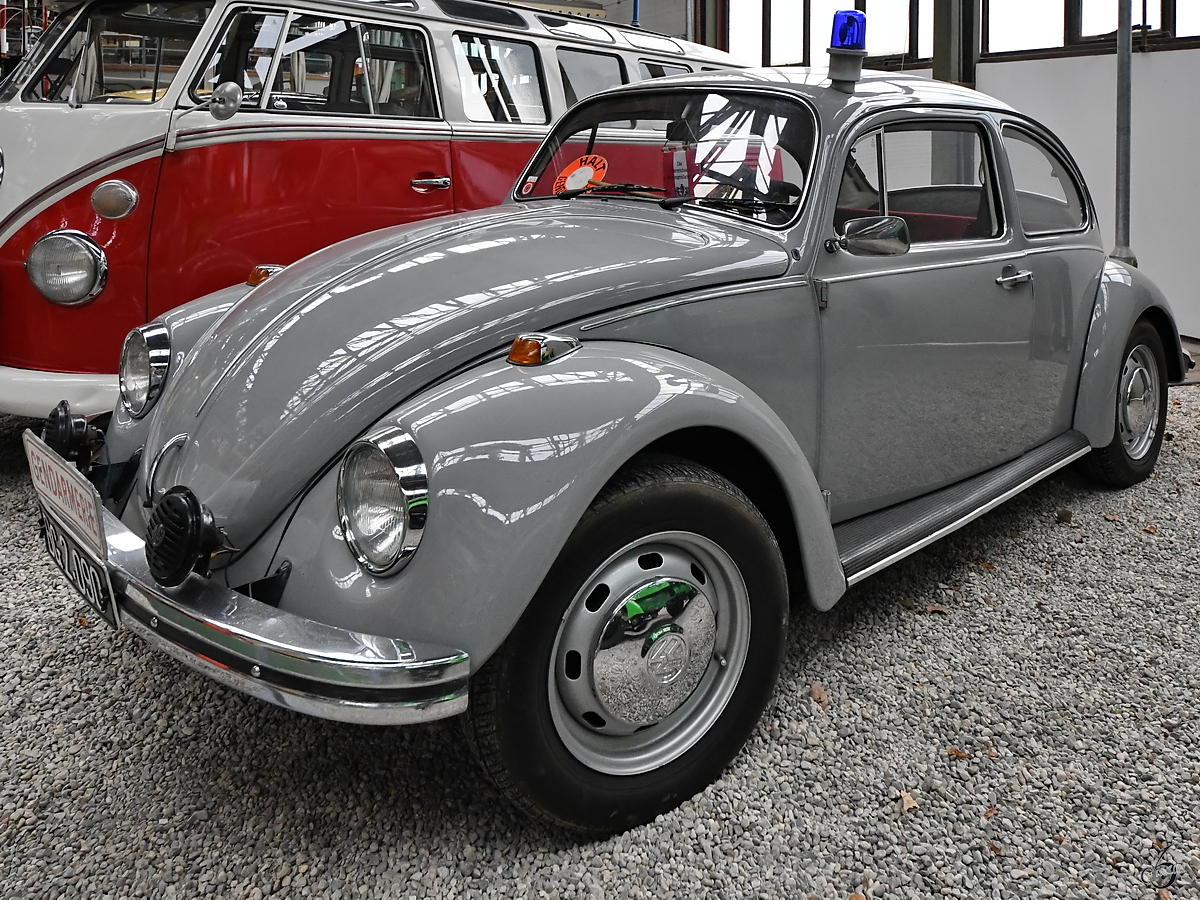 Ein VW Käfer der österreichischen Gendarmerie im Historama Ferlach. (September 2019)
