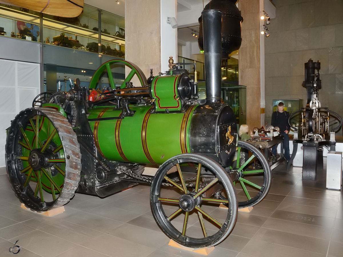 Eine Aveling & Porter Nr. 721 r Dampfzugmaschine von 1871. (Museum of Science London, September 2013)