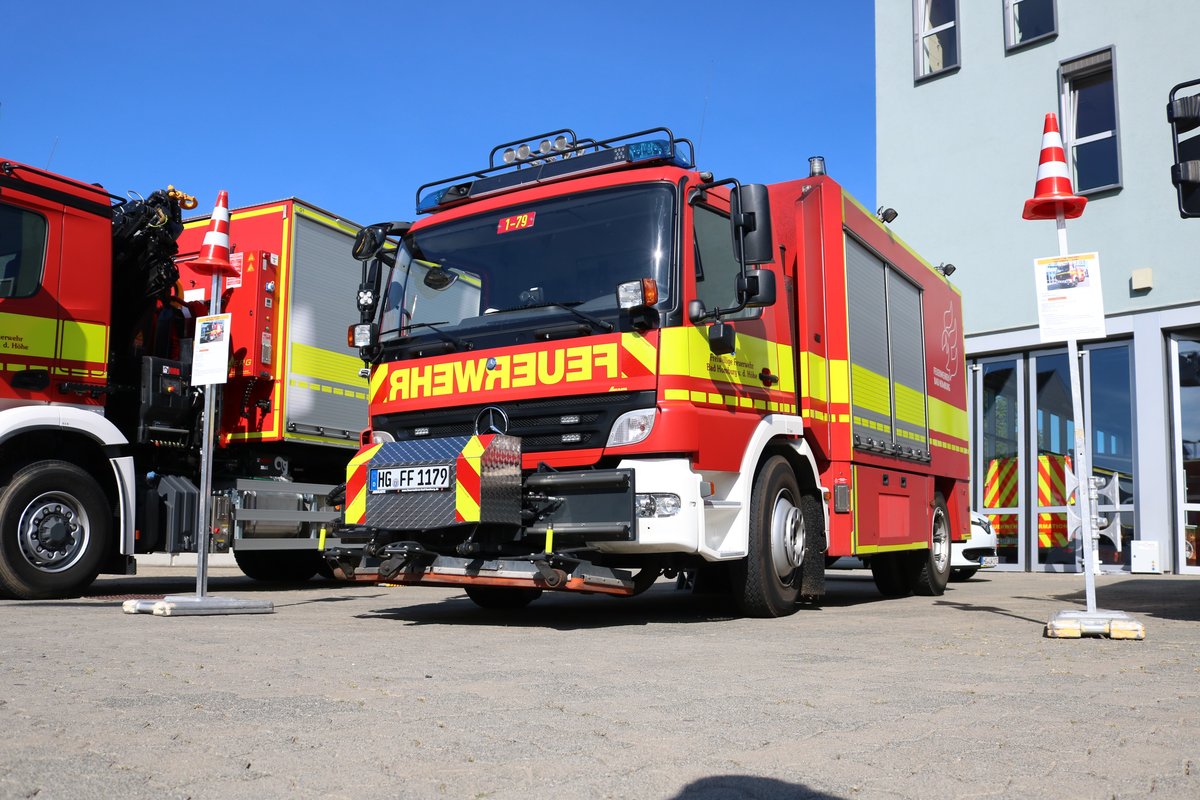 Feuerwehr Bad Homburg Mercedes Benz Atego USF (Umweltschutzfahrzeug)(Florian Homburg 1-79) am 12.08.18 beim Tag der Offenen Tür 