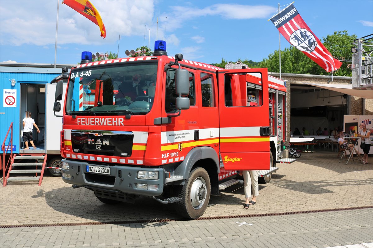 Feuerwehr Gau Algesheim MAN TGM HLF10/10 (G-A 4-45) am 10.06.18 beim Tag der offenen Tür