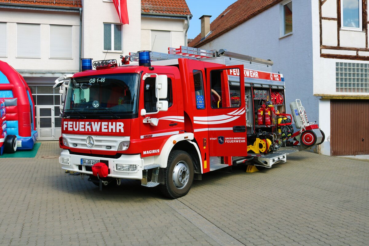 Feuerwehr Groß Bieberau Mercedes Benz Atego HLF 20/16 am 08.05.22 beim Tag der offenen Tür