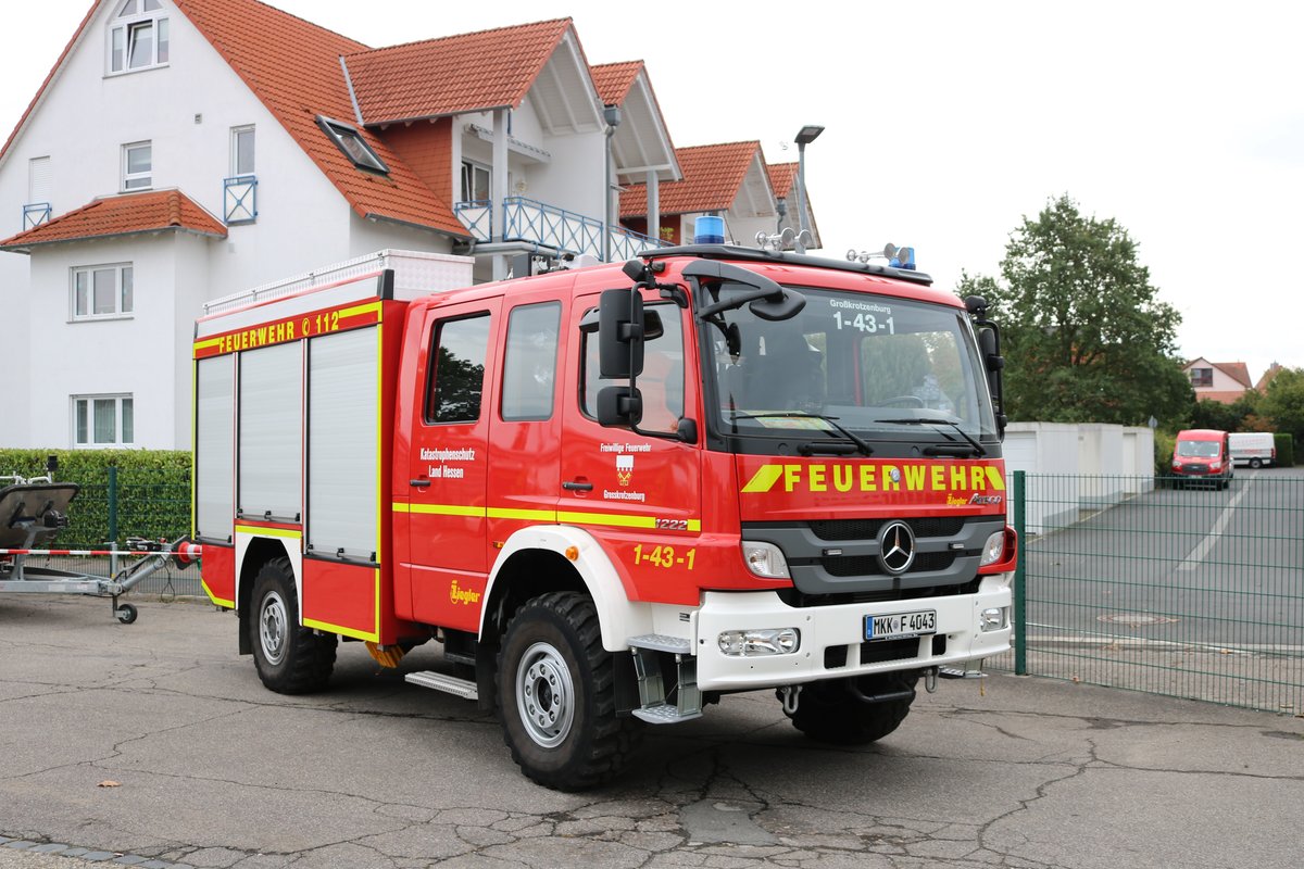 Feuerwehr Großkotzenburg Mercedes Benz Atego LF10 Kats am 06.10.19 beim Tag der offenen Tür 