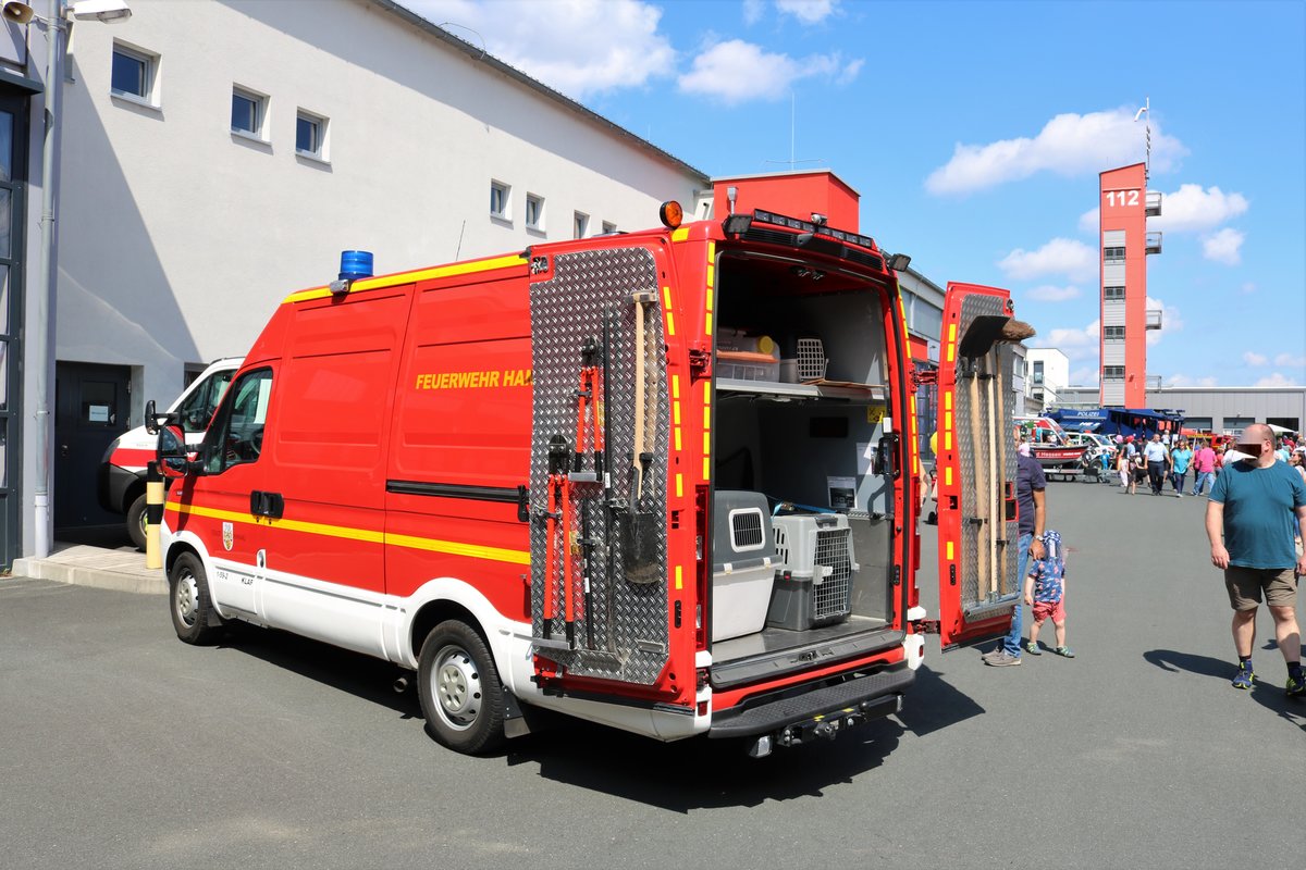 Feuerwehr Hanau IVECO Daily KLAF (Florian Hanau 1-59-2) am 03.06.18 beim Tag der offenen Tür im Gefahrenabwehrzentrum Hanau 