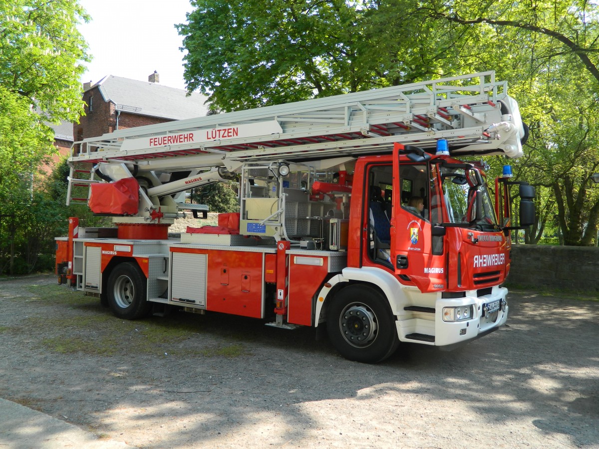 Feuerwehr: Iveco Magirus 180E28 Hubsteiger am 26.04.2014