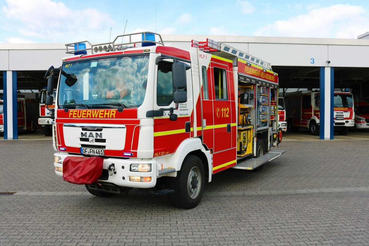 Feuerwehr Neu-Isenburg MAN TGM HLF1 (Florian Isenburg 1/46-1) am 21.05.22 bei einen Fototermin