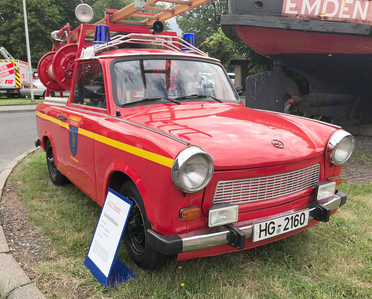 =Feuerwehrtrabant, ausgestellt bei der Gedenkveranstaltung  30 Jahre Mauerfall  im August 2019 in Fulda.