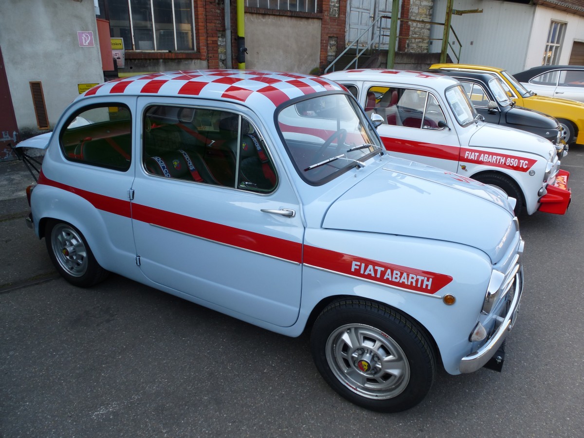 Fiat Abarth, ausgestellt zur Oldierama Lrrach, Mrz 2015