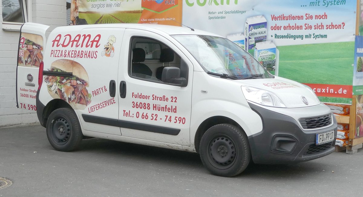 =Fiat Doblo vom ADANA-Pizza-und Kebabhaus in Hünfeld, 08-2019