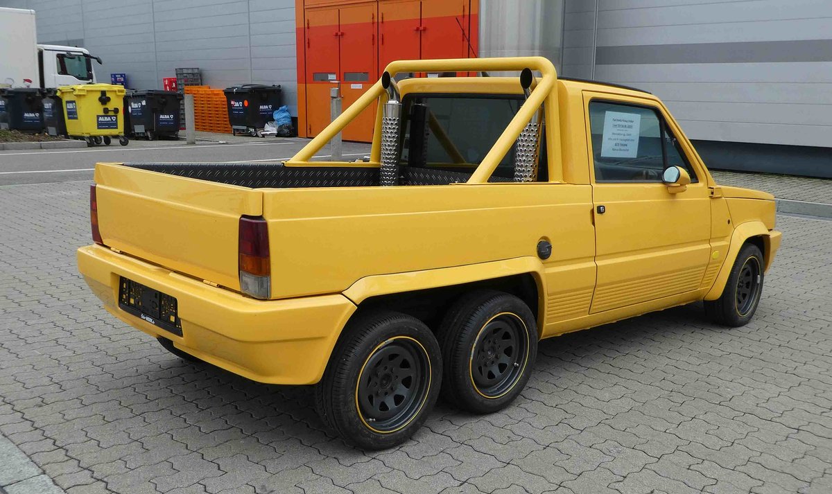 =Fiat Panda Pickup, steht zum Verkauf bei den Retro Classics in Stuttgart, 03-2019