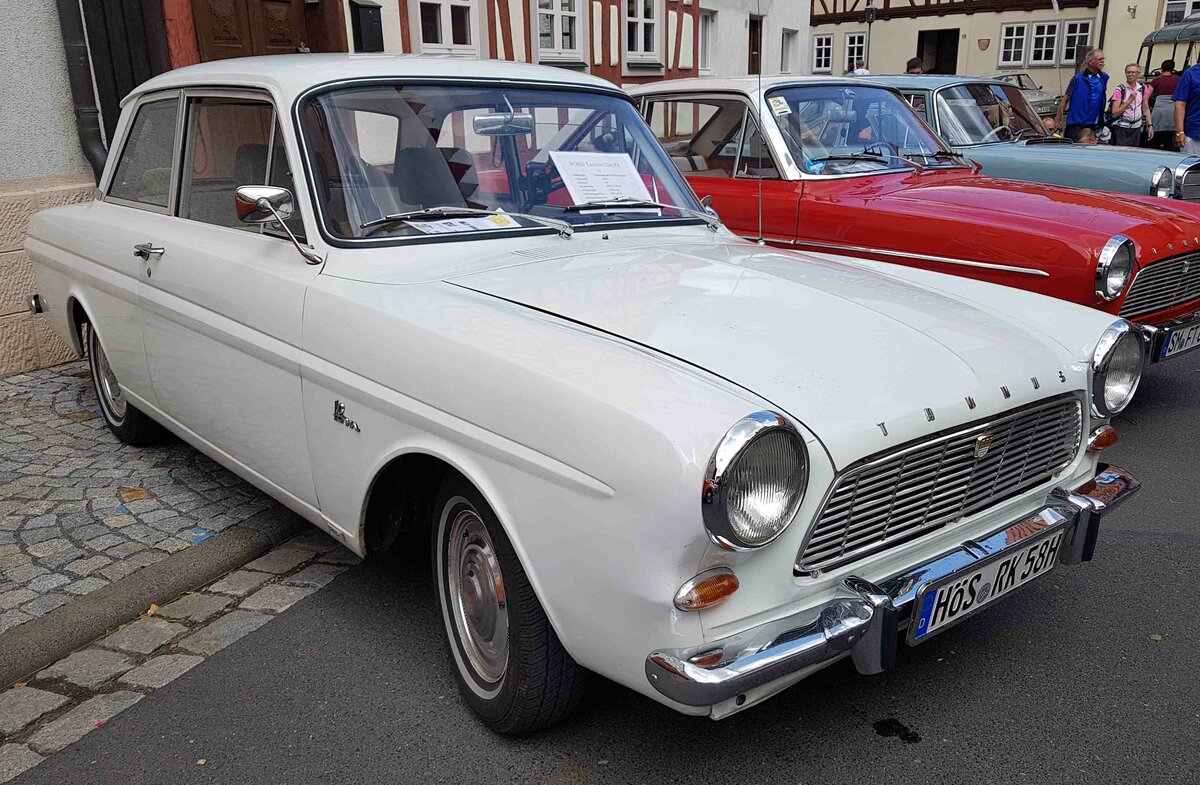=Ford 12 M, Bj. 1965, 1500ccm, 50 PS, ausgestellt bei den Fladungen Classics 2023 im Juli 23