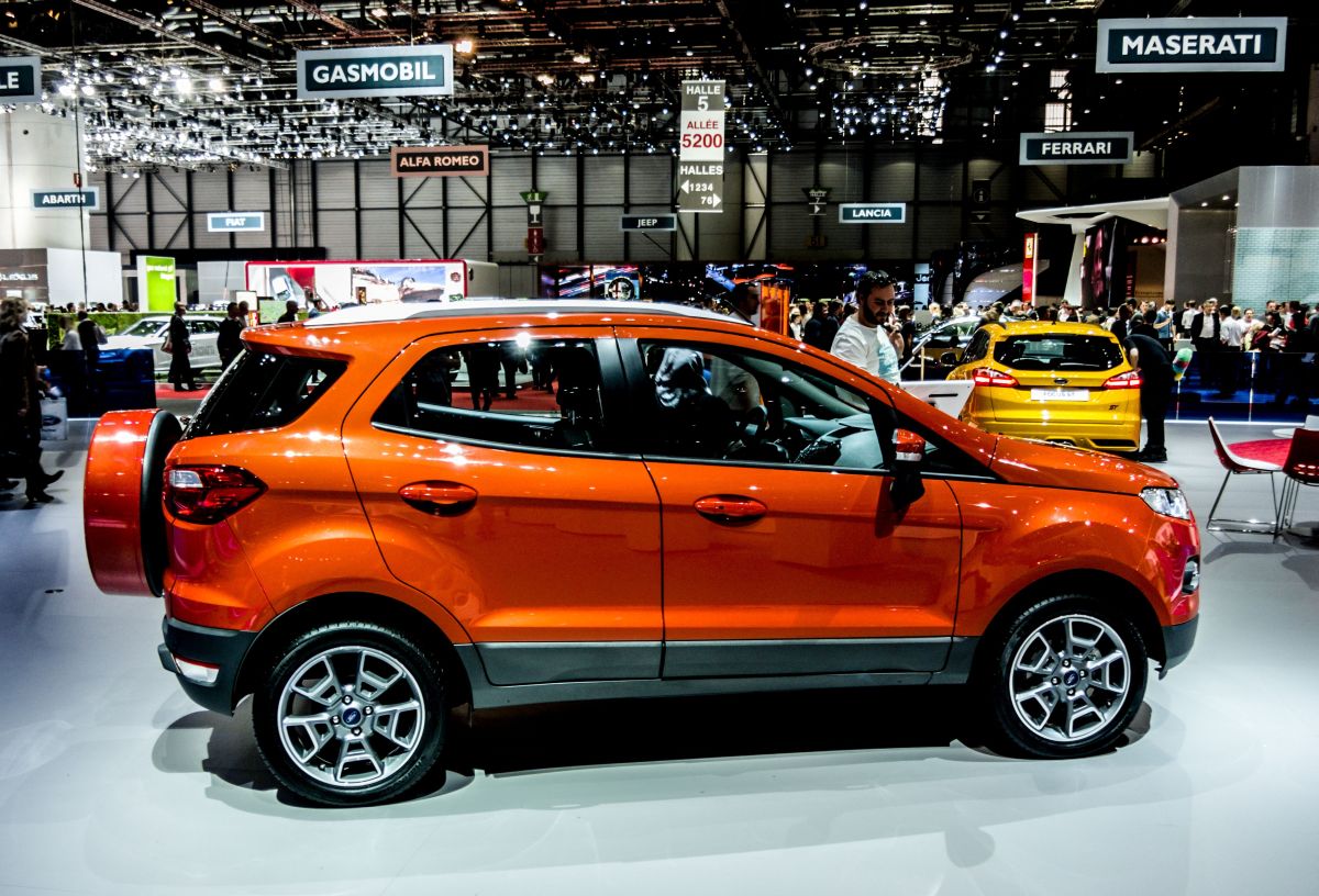 Ford Ecosport, gesehen auf dem Autosalon Genf 2014.