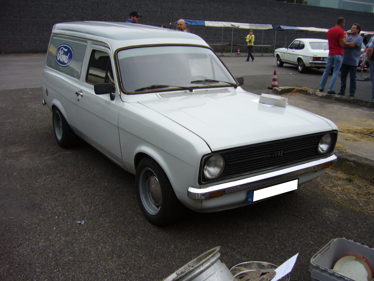 Ford Escort MKII Kastenwagen. 1974 - 1980. In der Bundesrepublik wurde diese Karosserieversion nie verkauft. Classic-Ford-Event am 18.09.2018 in Krefeld.