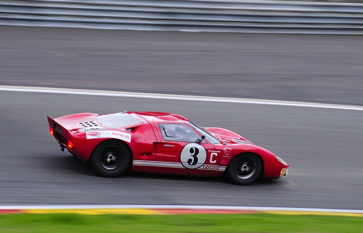 FORD GT40 MK1, Mitzieher der Nr.3, beim 6h Classic Rennen in Spa Francorchamps, am 19.9.2015