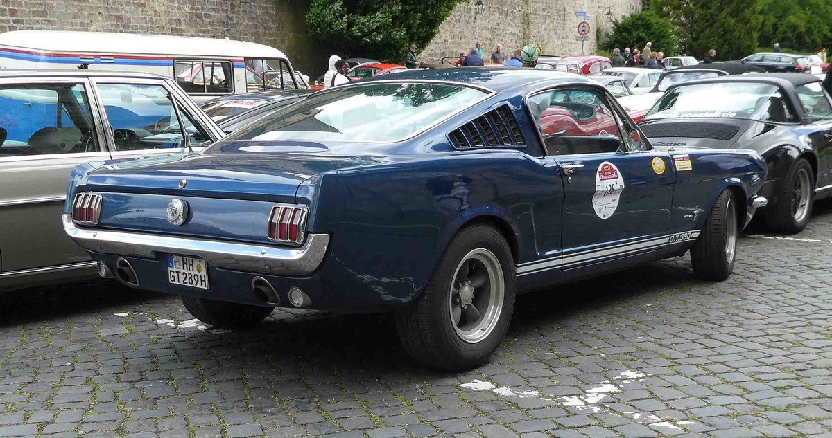 =Ford Mustang Fastback GT, Bj. 1966, 5014 ccm, 360 PS, unterwegs in Fulda anl. der SACHS-FRANKEN-CLASSIC im Juni 2019