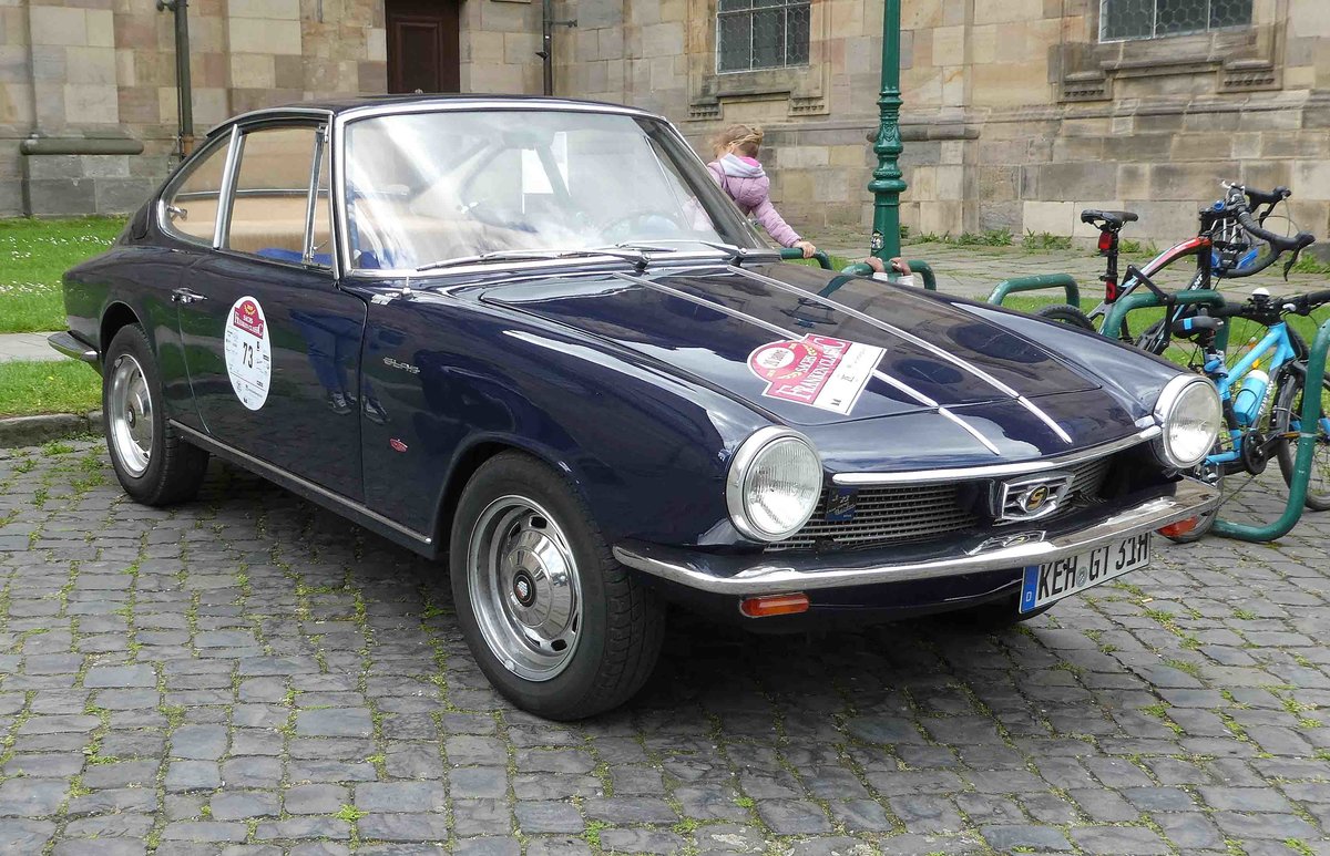 =Glas 1300 GT,  Bj. 1964, steht in Fulda anl. der SACHS-FRANKEN-CLASSIC im Juni 2019
