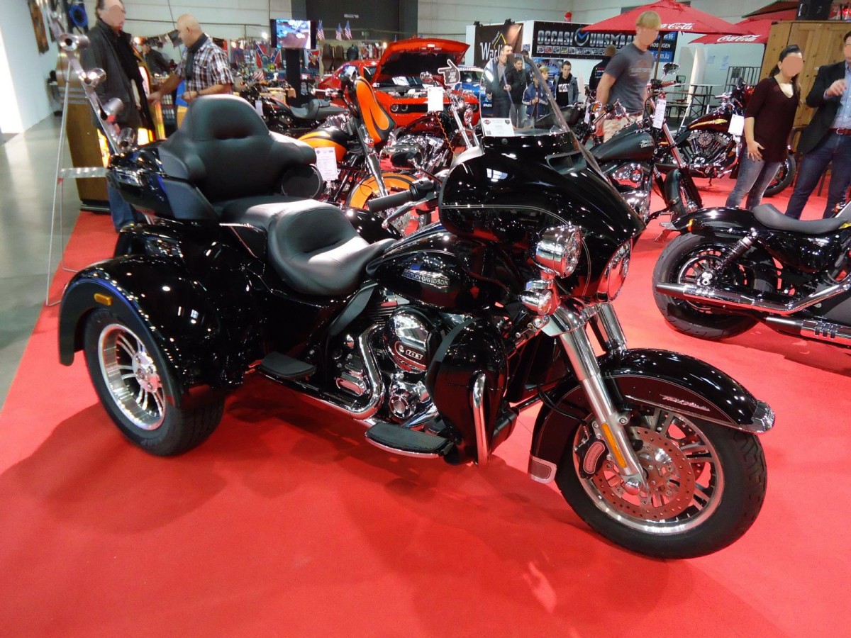 Harley-Davidson Tri Glide Ultra auf der International Motor Show in Luxembourg, 22.11.2015