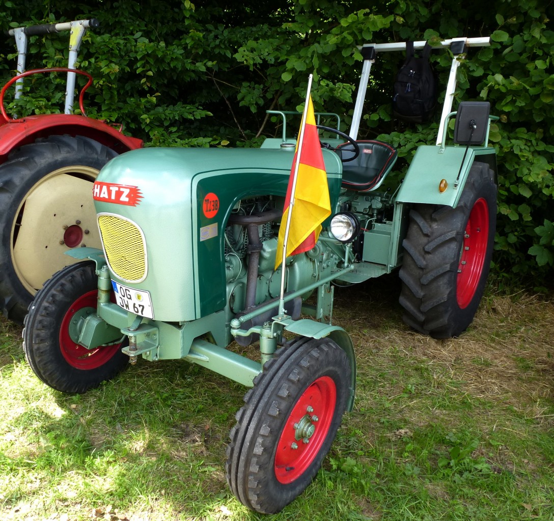 Hatz, Ackerschlepper aus Bayern, die Firma baute in den 1950er und 1960er Jahren insgesamt ber 7200 Traktoren, Oldtimertreffen Schutterzell, Juni 2013