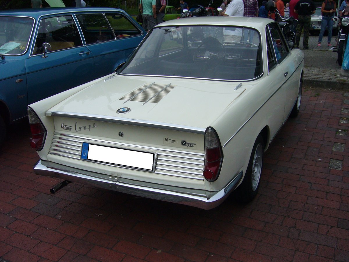 Heckansicht eines BMW LS Coupe. 1964 - 1965. Prinz-Friedrich-Oldtimertreffen am 29.05.2016.