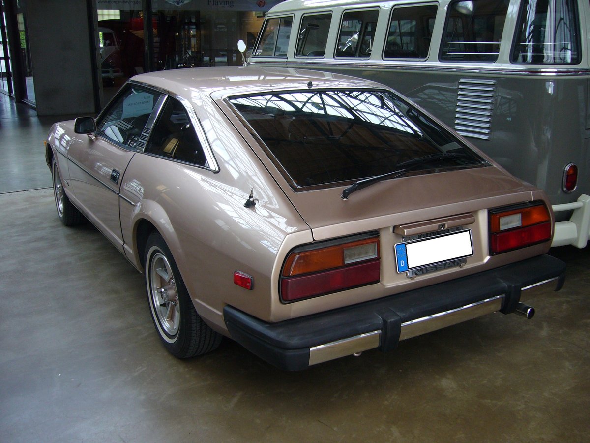 Heckansicht eines Datsun 280ZX. 1978 - 1983. Classic Remise Düsseldorf am 16.05.2016.