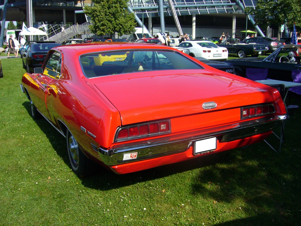 Heckansicht eines Ford Torino Coupe des Jahrganges 1971. US-cartreffen Centro Oberhausen am 19.07.2014.