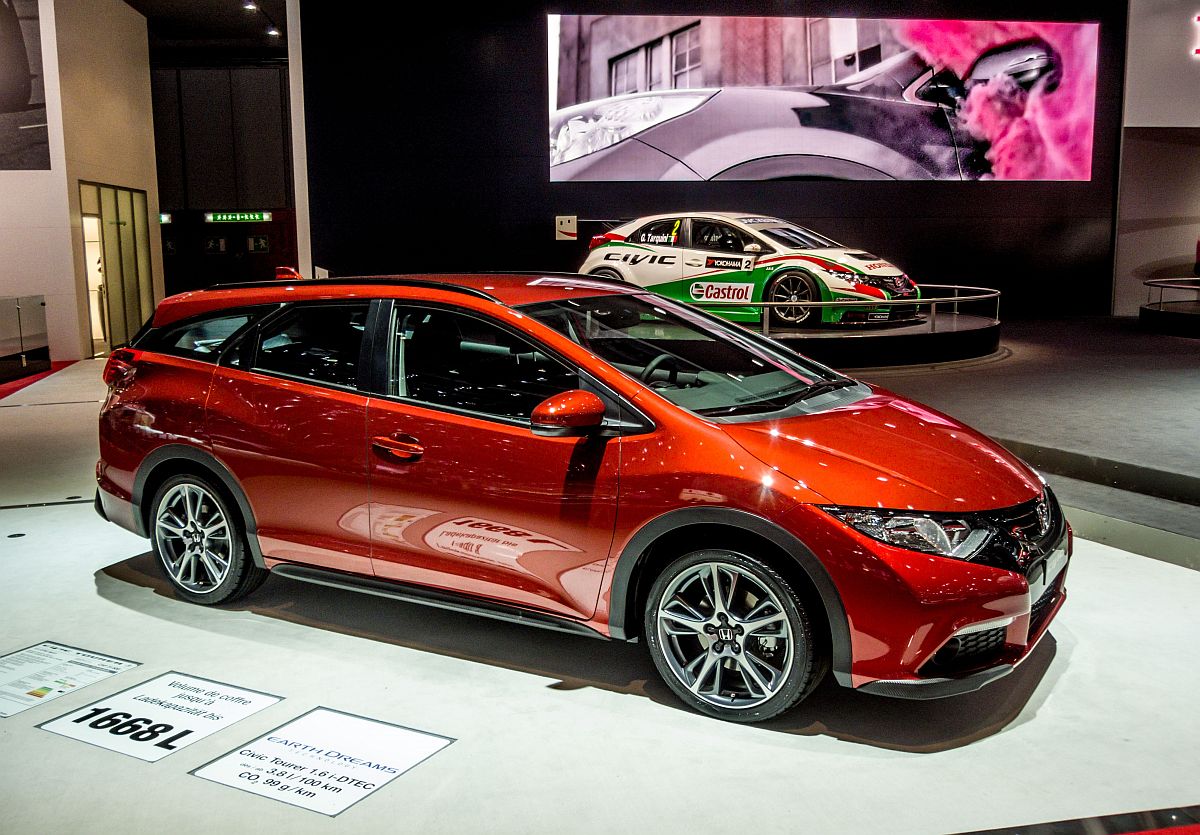 Honda Civic Tourer. Aufnahme: Autosalon Genf 2014
