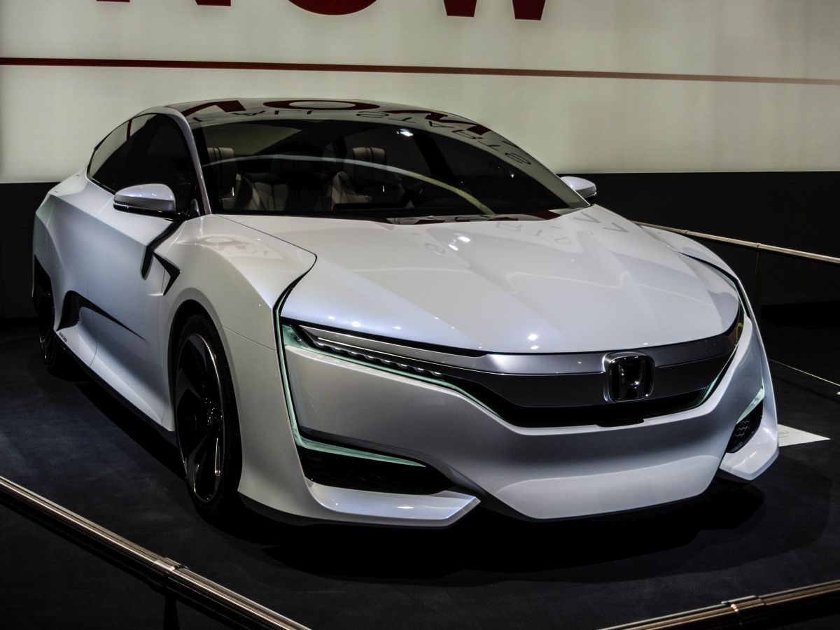 Honda Fuel Cell Vehicle wurde auf dem Autosalon Genf, März 2015 ausgestellt.