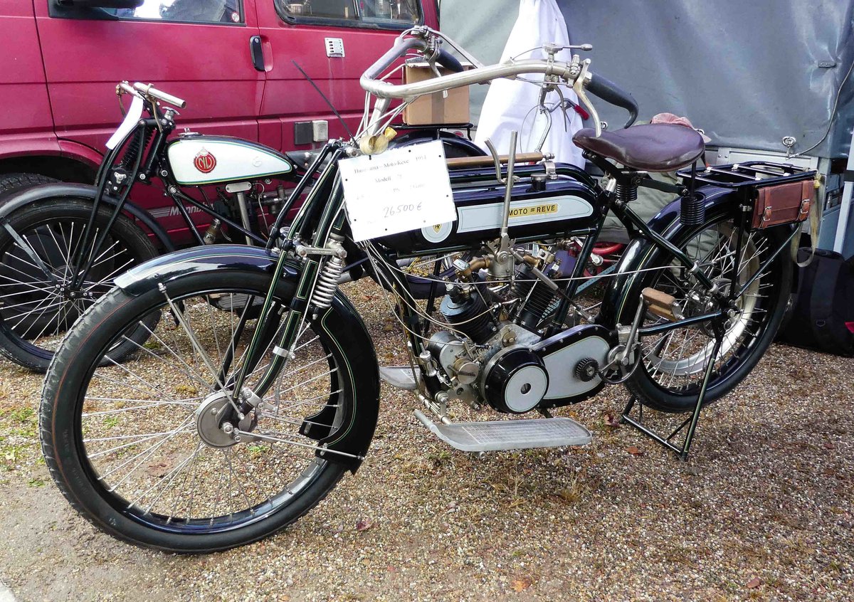 =Husquarna Moto-Reve, Bj. 1914, steht bei der Veterama zum Verkauf, 10-2017