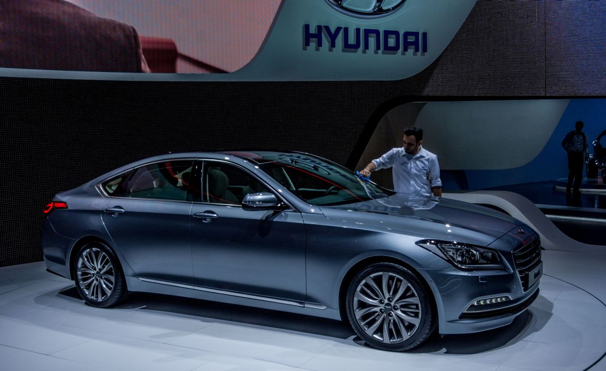 Hyundai Genesis. Foto: Autosalon Genf, März 2014.