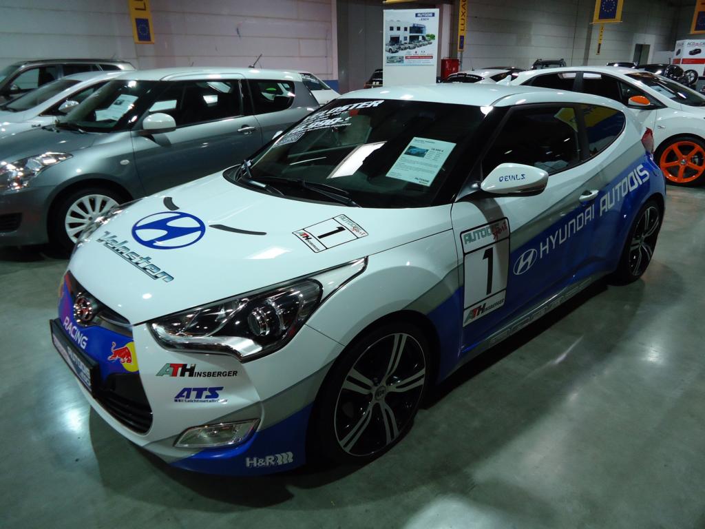 Hyundai Veloster auf der International Motor Show in Luxemburg am 23.11.2013