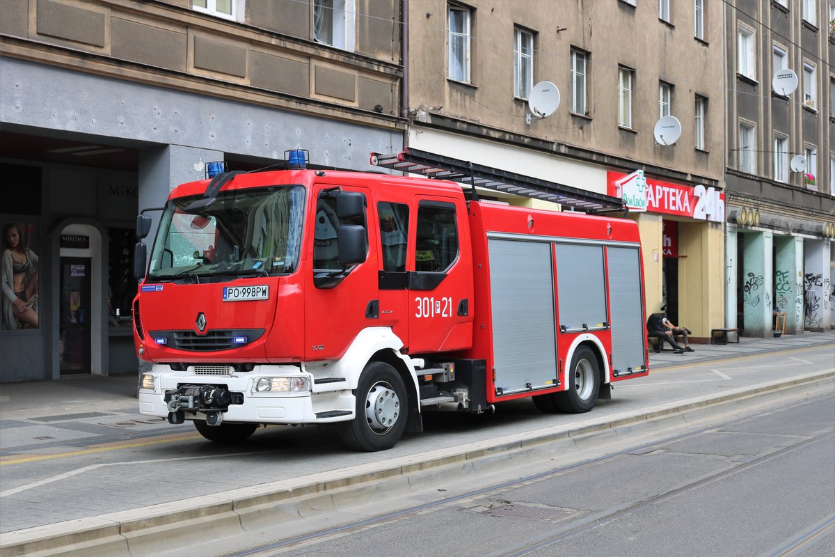 IVECO Löschfahrzeug der Feuerwehr Poznan (Polen) am 16.07.18