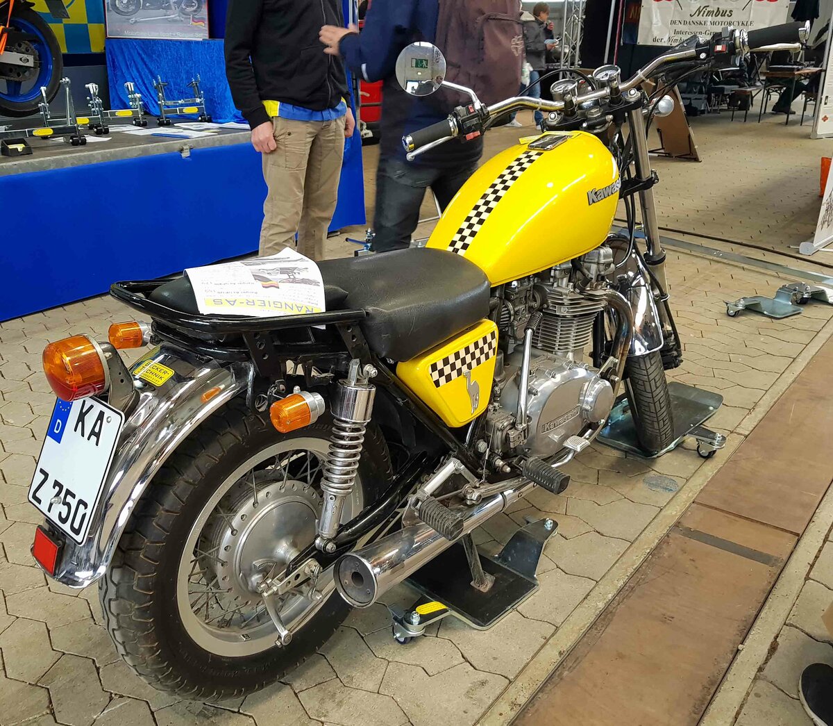 =Kawasaki Z 750, gesehen auf der Technorama 2023 in Kassel