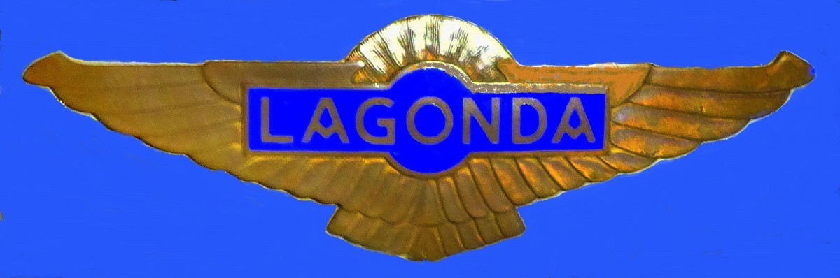 LAGONDA, Khleremblem an einem Oldtimer-PKW von 1932, die englische Firma bestand von 1901-47, Nov.2015