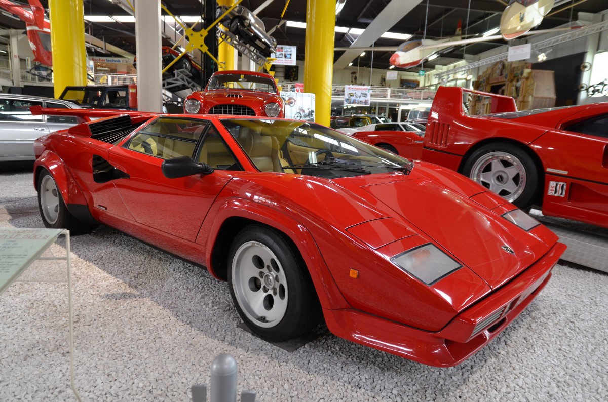 Lamborghini Countach LP500S, Produktionszeitraum: 1982 - 1985, Auto & Technik MUSEUM SINSHEIM, 09.09.2014 