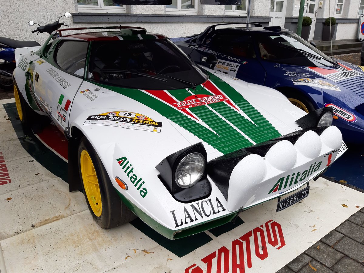 Lancia Stratos, ursprünglich gefahren von Björn Waldegard und Hans Thorszelius bei der Rallye San Remo 1976 (Eifel Rallye Festival, 19.07.2019)