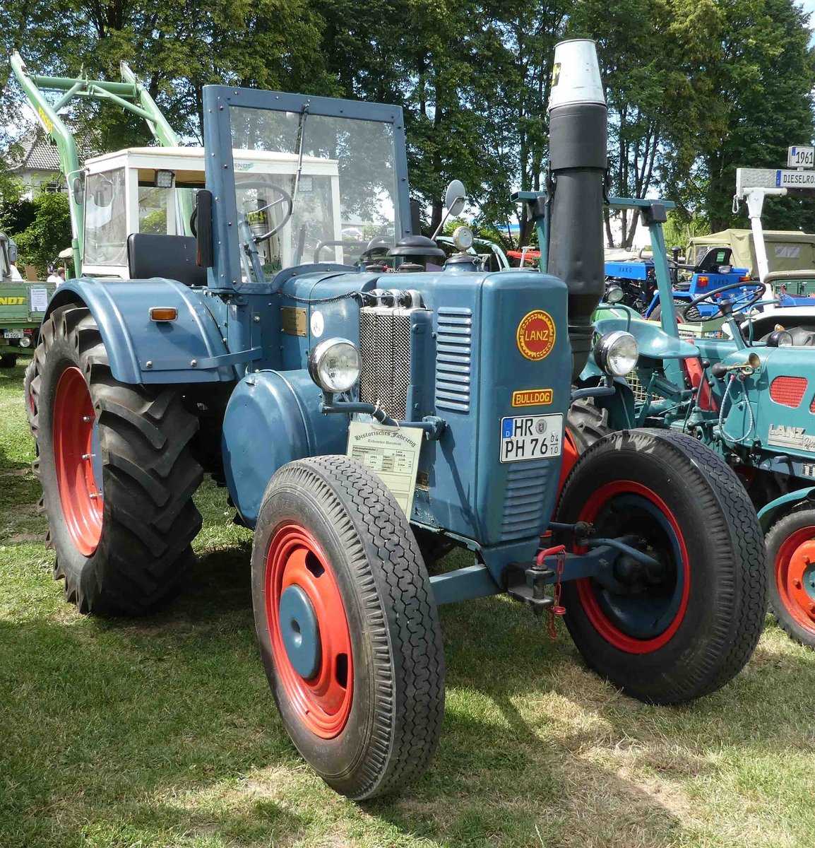 =Lanz D 2806 A, Bj. 1951, 21 KW, ausgestellt in Gudensberg im Juni 2019