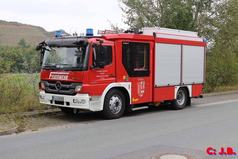 LF 10 Der Freiwillegen Feuerwehr Gehrden Ortswehr Leveste. Mercedes Benz Atego 1226 mit Aufbau von Ziegler Z-Cab Besatzung 1:8 Baujahr 2013. Aufgenommen 13.September 2014