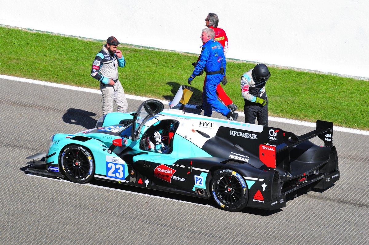 LMP2 mit Nr.23, Ligier JS P2 - Nissan von Panis Barthez Competition wärend der Vorbereitungen zum Start bei der European Le Mans Series am 25.9.2016 in Spa Francorchamps