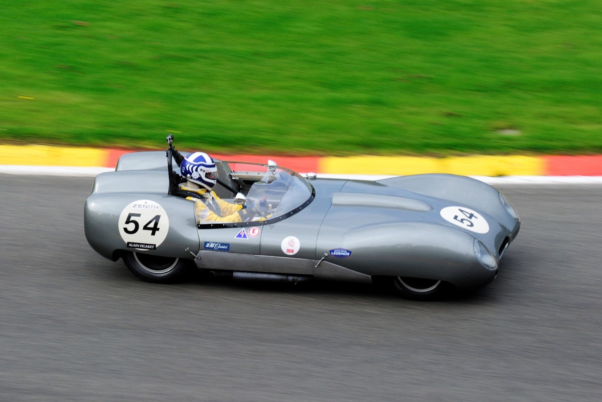 LOTUS 15, bei der Woodcote Trophy & Stirling Moss Trophy, am 20.Sep.2014 in Spa Francorchamps. 1958 und 1959 Teilnehmer der 24 Stunden von Le Mans.