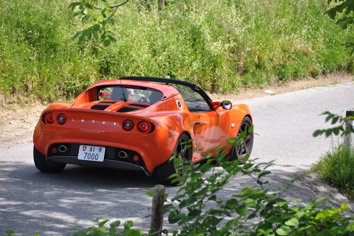 Lotus Elise (Serie 2) auf der Pfänderstrasse (2015-05-25)