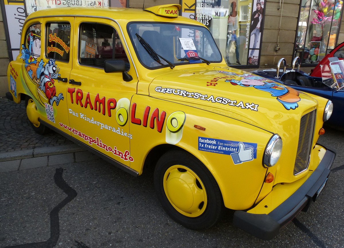 LTi London, englisches Taxi, Baujahr 1980, 4-Zyl.Diesel mit 2700ccm und 97PS, Waldkircher Sonntag, Juli 2014