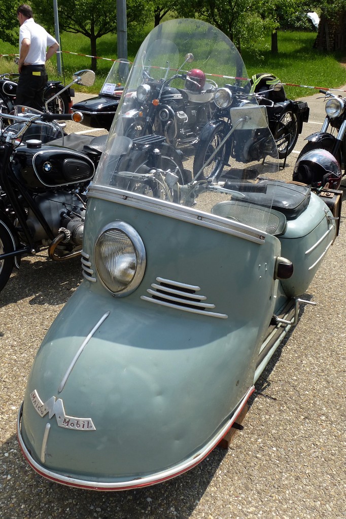 Maico Mobil, der ab 1950 gebaute Motorroller hatte den Beinamen  Auto auf zwei Rdern , Oldtimertreff Oberwinden, Juni 2015