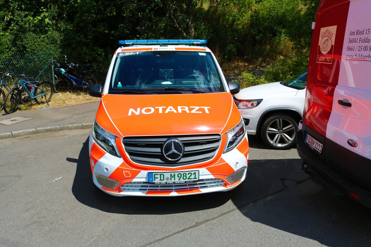 Malteser Fulda Mercedes Benz Vito NEF am 03.07.22 beim Tag der offenen Tür der Feuerwehr