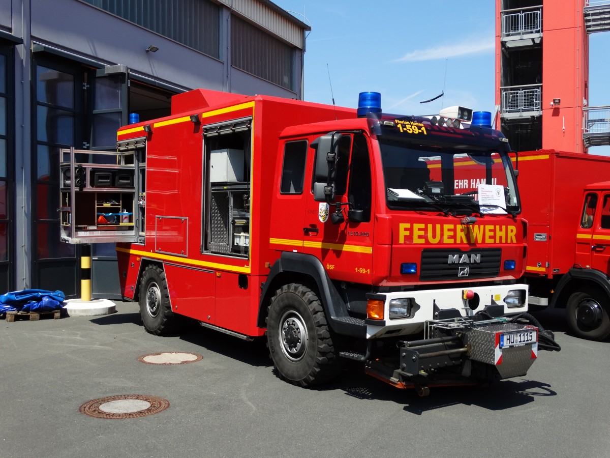 MAN LE 10.220 ÖSF (Florian Hanau 1-59-1) der Feuerwehr Hanau Mitte am 07.06.15 beim Tag der Offenen Tür